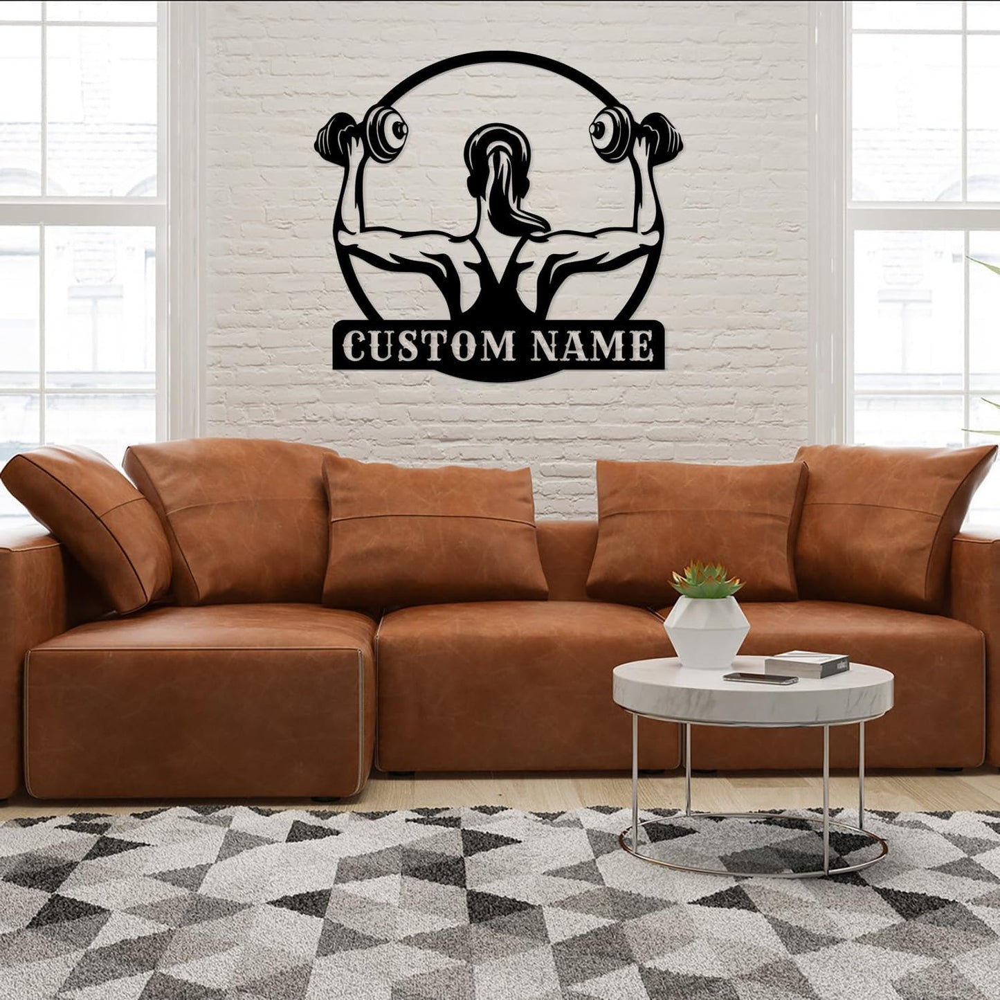 Customized Metal Gym Name Sign, Personalized Sports Room Wall Art,Metal Gym Sign,Unique Fitness Wall Sign, Gym Lovers Unique Gift, Gym Wall Art,Training Center Sign (Style-16)