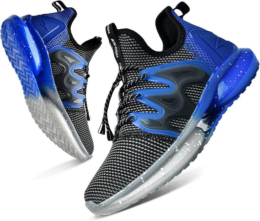 WETIKE Boy's Shoes Mesh Slip on Lightweight Running Sneakers