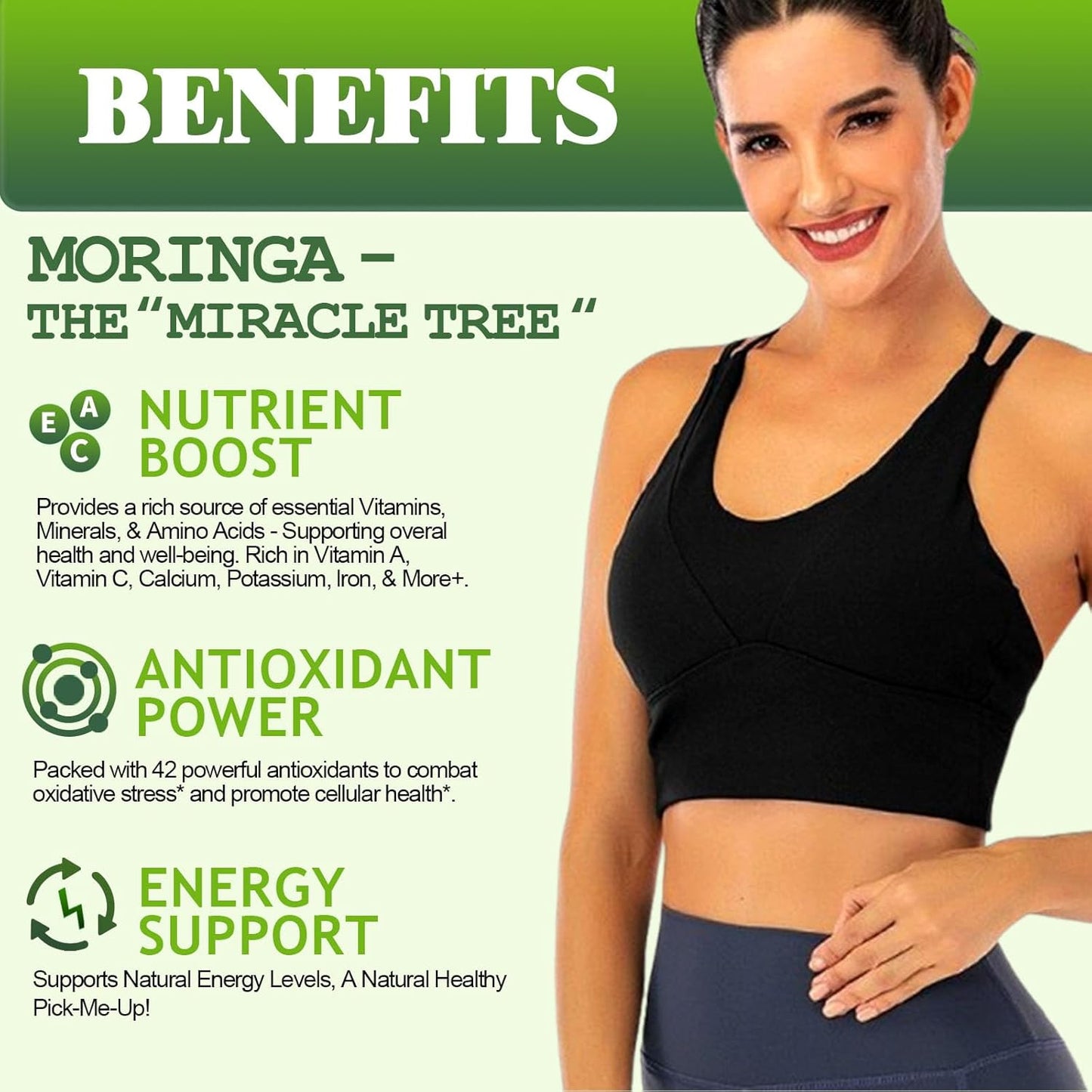 Pure Moringa Oleifera Liquid Drops, Organic Moringa Leaf Extract w. Turmeric, Black Pepper, Moringa Supplement for Energy Metabolism Immune Skin Joint & Gut, 6X Stronger Than Moringa Capsules Powder