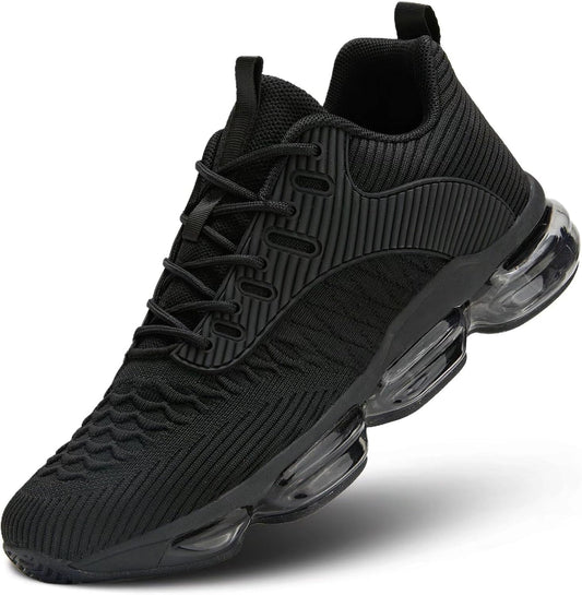 Mens Running Shoes Air Low Top Comfort Walking Lace Up Sneakers Breathable Fashion Tennis Sport Gym Fitness Cross Trainers