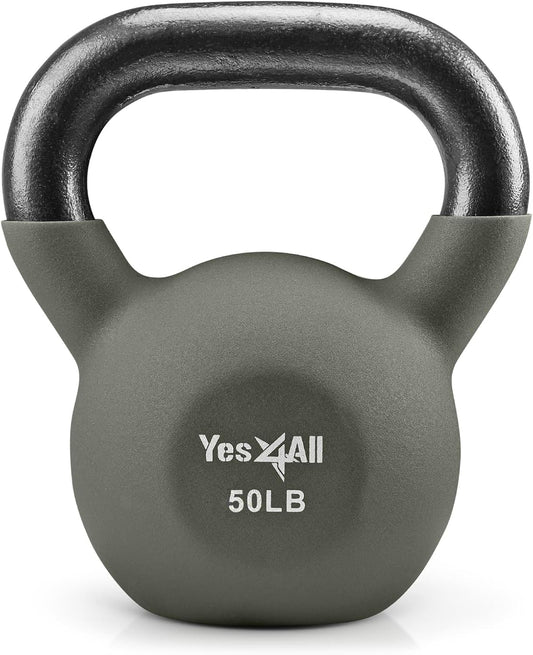 Yes4All Kettlebells 5lbs-65lbs & Kettlebell Sets Adjustable Weights, Kettlebell for Weight Training, Home Workout Equipment with Secure Grip for High Rep, Exercise Equipment