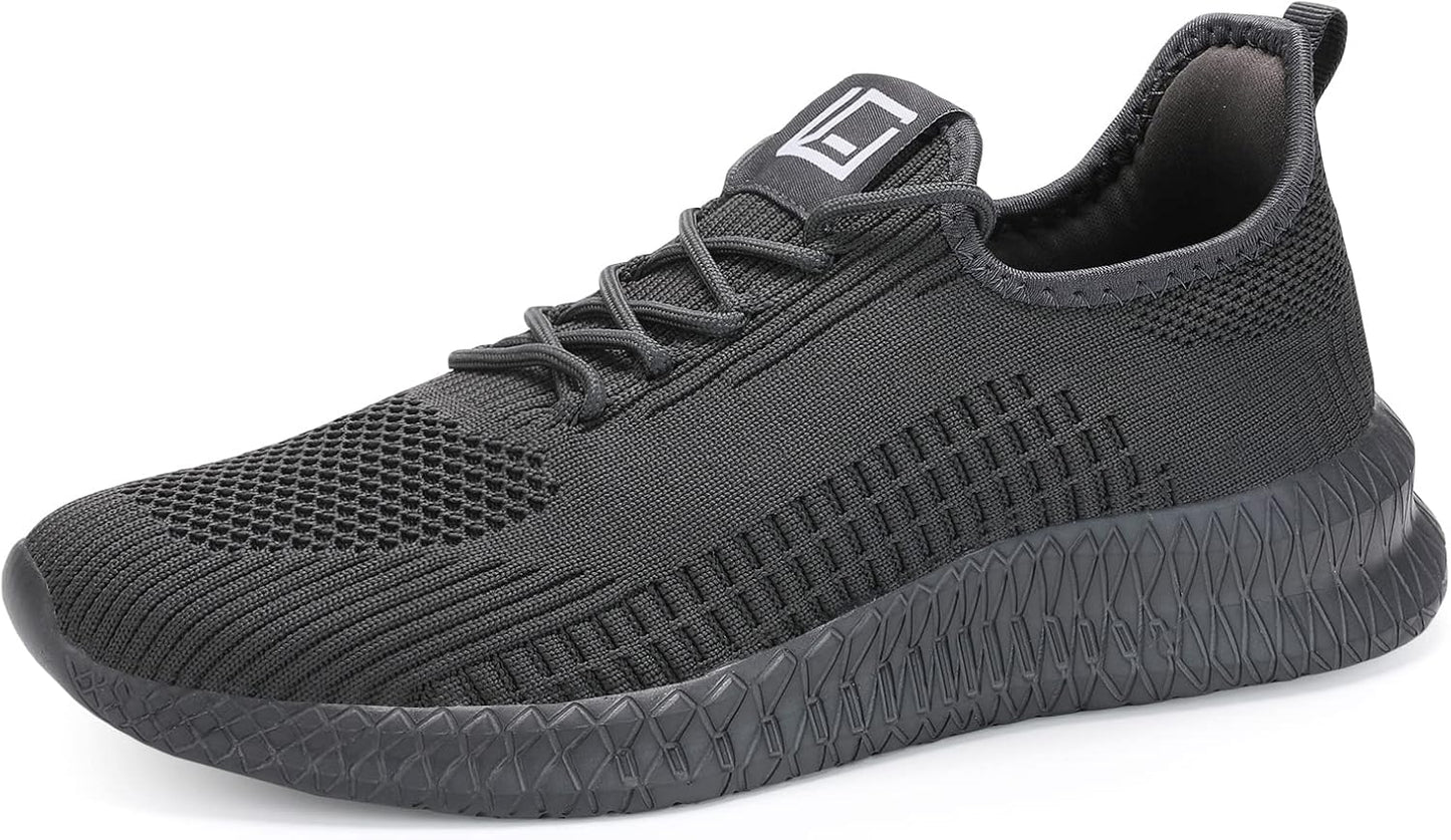 LCGJR Men's Running Shoes Ultra Lightweight Breathable Comfortable Walking Shoes Casual Fashion Sneakers Mesh Workout Shoes