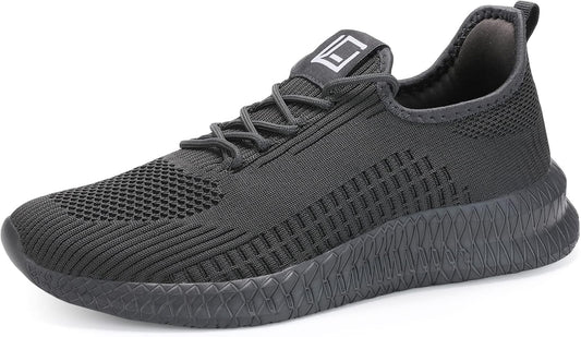 LCGJR Men's Running Shoes Ultra Lightweight Breathable Comfortable Walking Shoes Casual Fashion Sneakers Mesh Workout Shoes