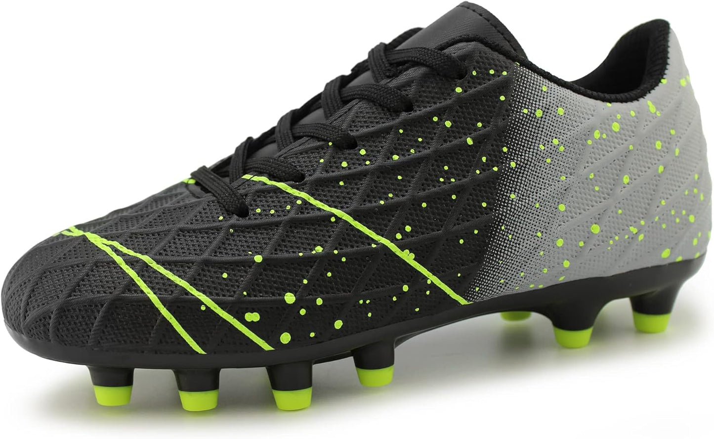 Tobfis Kids Athletic Outdoor Firm Ground Soccer Cleats Shoes(Toddler/Little Kid/Big Kid)