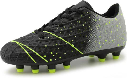 Tobfis Kids Athletic Outdoor Firm Ground Soccer Cleats Shoes(Toddler/Little Kid/Big Kid)