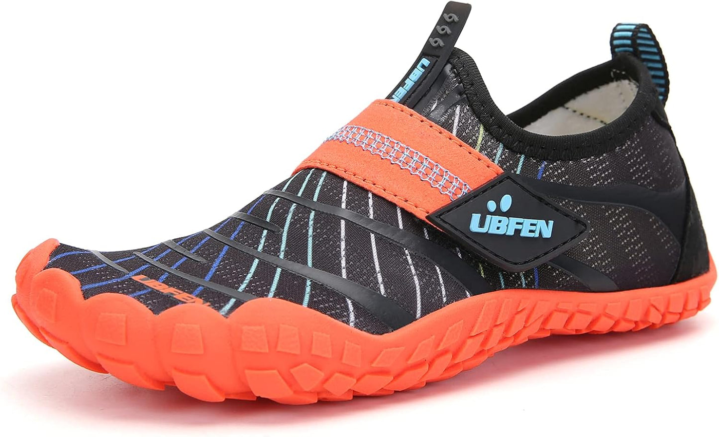 UBFEN Water Shoes for Kids Boys Girls Aqua Socks Barefoot Beach Sports Swim Pool Quick Dry Lightweight Toddler Little Big Kid