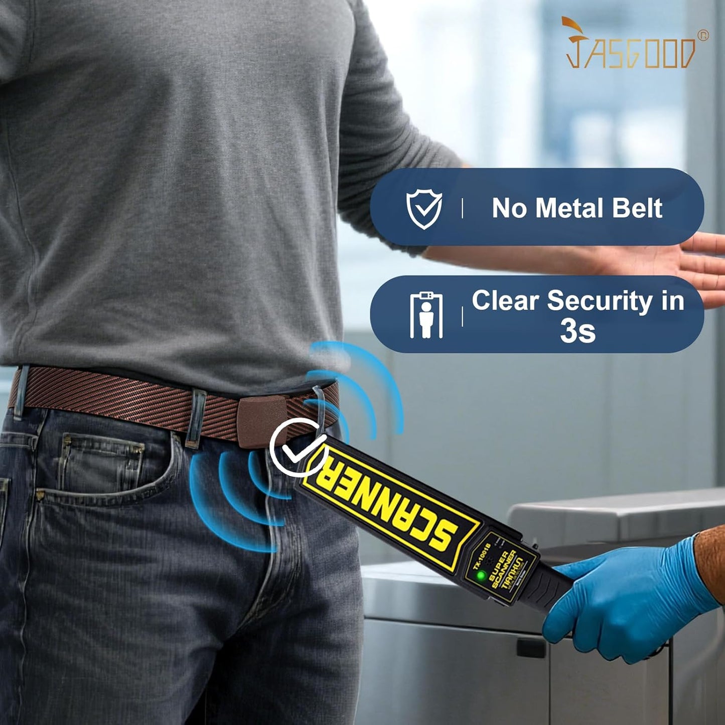 JASGOOD Nylon Canvas Breathable Military Tactical Men Waist Belt With Plastic Buckle