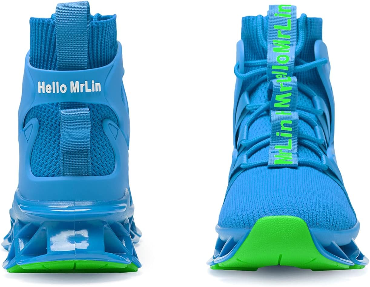 Hello MrLin Men's Running Shoes Non Slip Athletic Tennis Walking Blade Type Sneakers Hip Hop