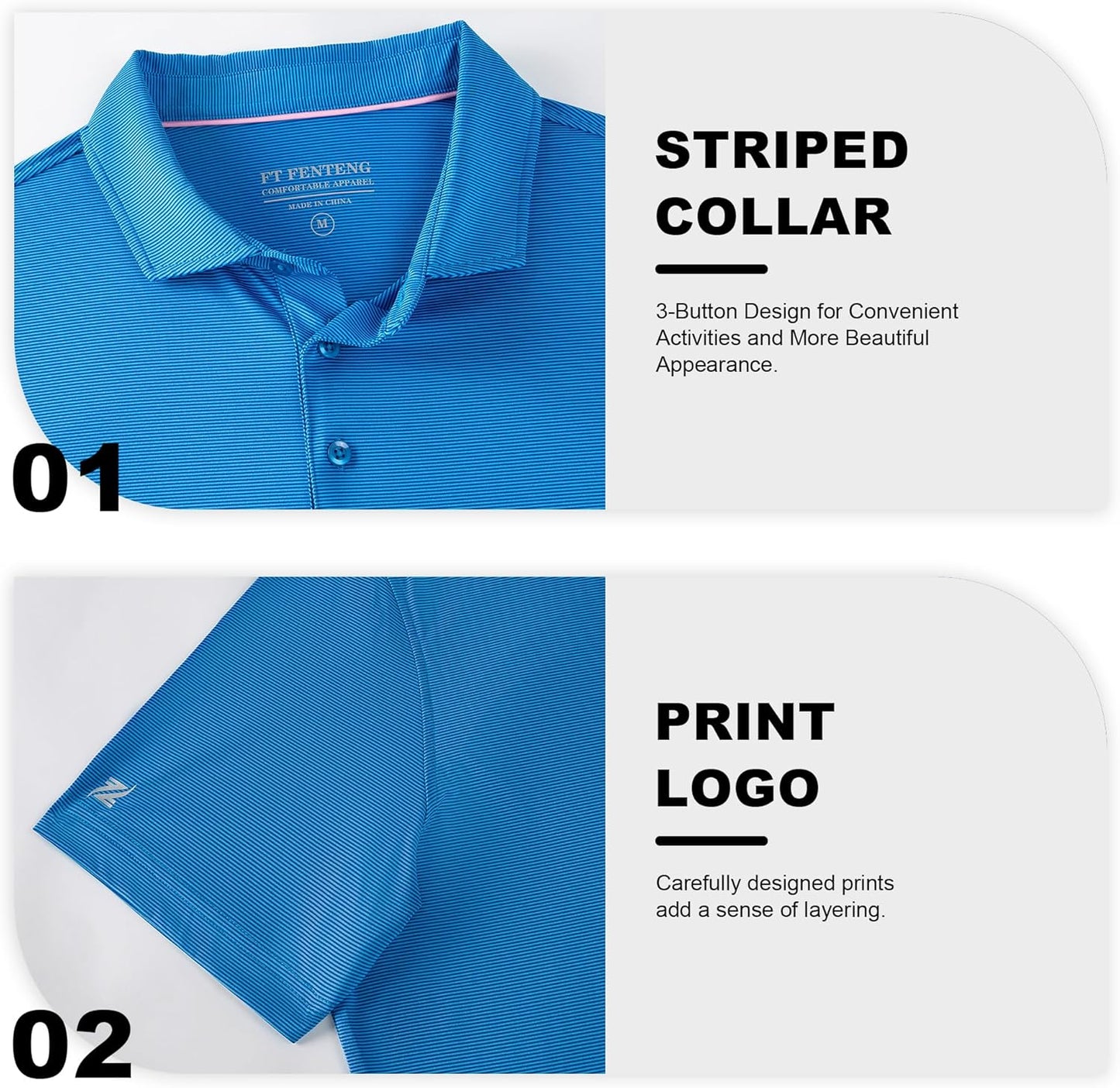 Mens Polo Shirts Short Casual Solid Stylish Dry Fit Performance Designed Collared Golf Polo Shirts for Men