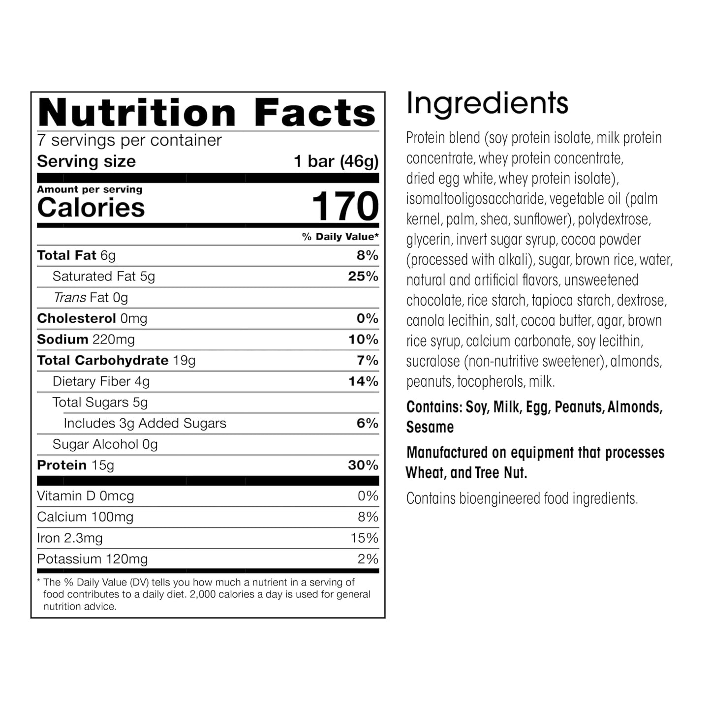 WonderSlim Protein Snack Bar, Chocolate Chip, (7ct)