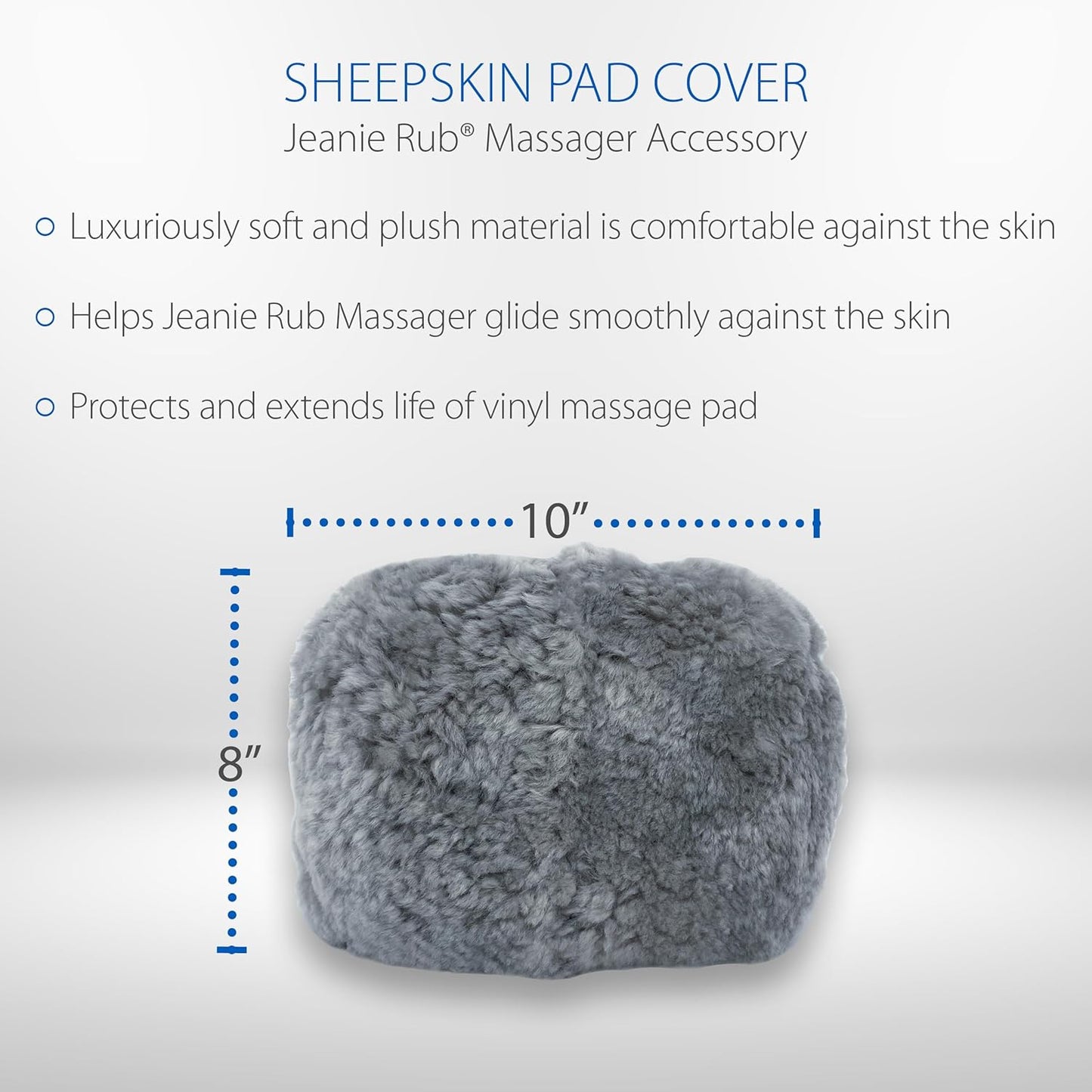 Core Products Sheepskin Pad Cover for Jeanie Rub Massager
