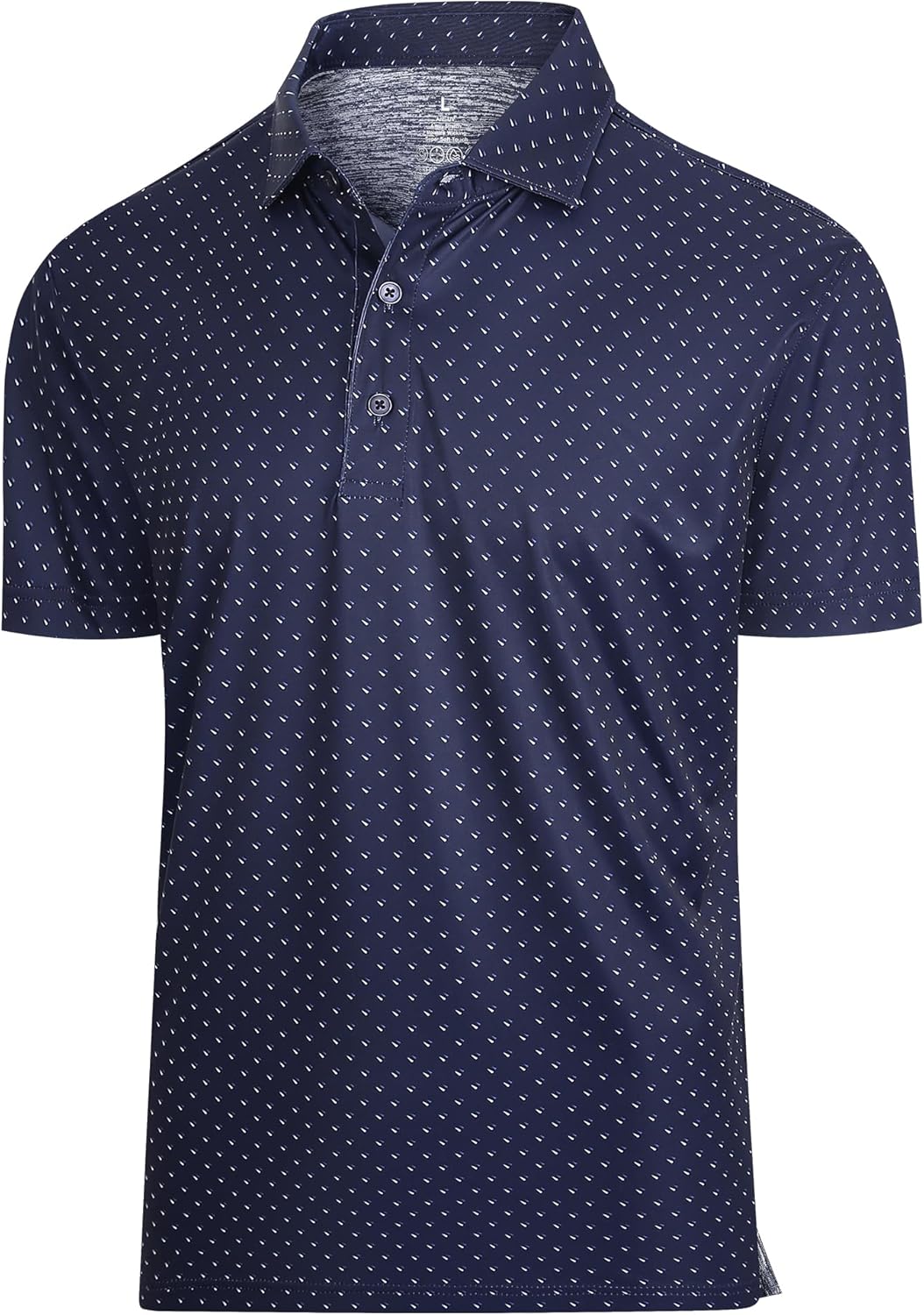 SAMERM Mens Golf Shirts Short Sleeve Dry Fit Performance Moisture Wicking Print Sport Polo Shirts for Men Casual