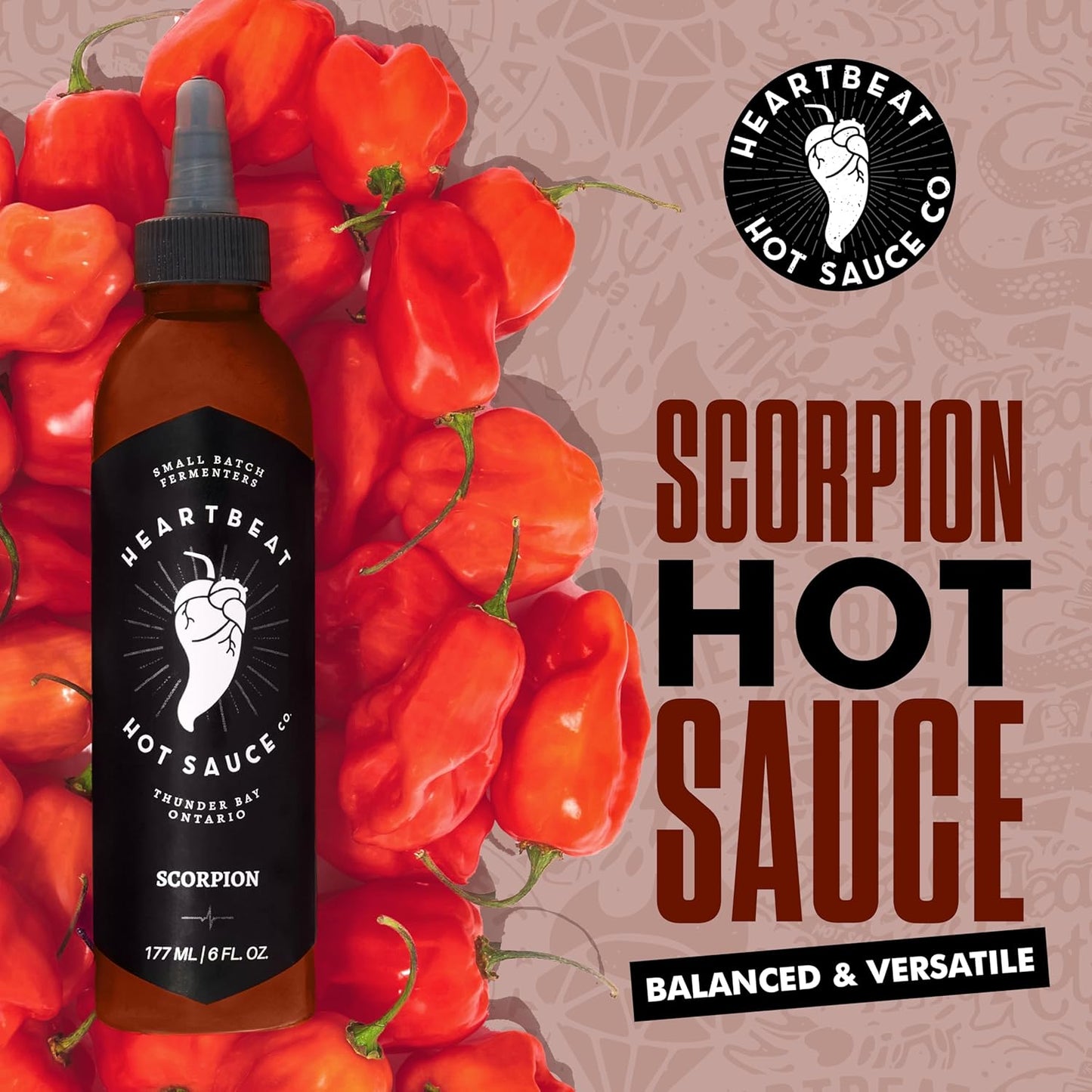 Heartbeat Hot Sauce Co. | Scorpion, 6 oz.