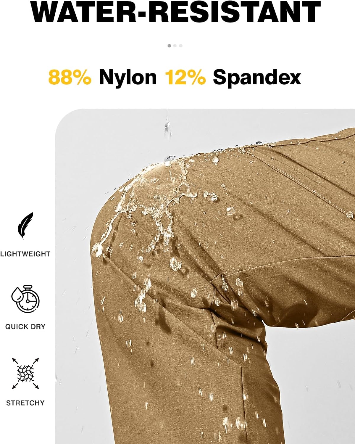 TBMPOY Women's Hiking Cargo Pants Lightweight Water Resistant Quick Dry Fishing Camping Travel Work Pant with 6 Pockets