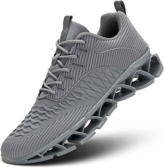 Men's Slip on Walking Running Shoes Blade Tennis Casual Fashion Sneakers Comfort Non Slip Work Sport Athletic Trainer