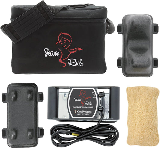 Core Products Jeanie Rub Variable Speed Massager, Deep Tissue Massage, Orbital Action for Back & Body - Professional Package