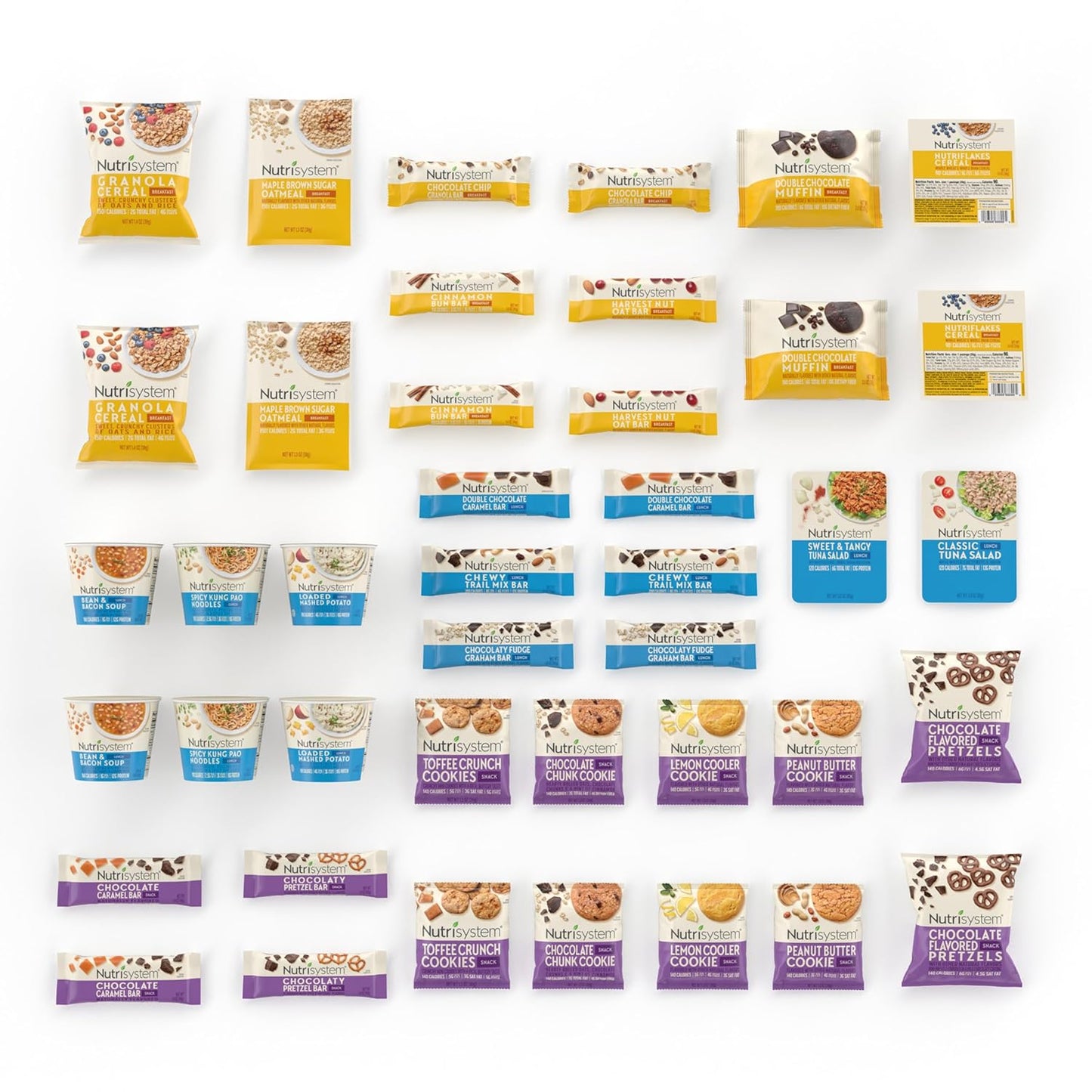 Nutrisystem® 14 Day Kit Flex, Ready-to-Go Breakfasts, Lunches, and Snacks, 42 Servings