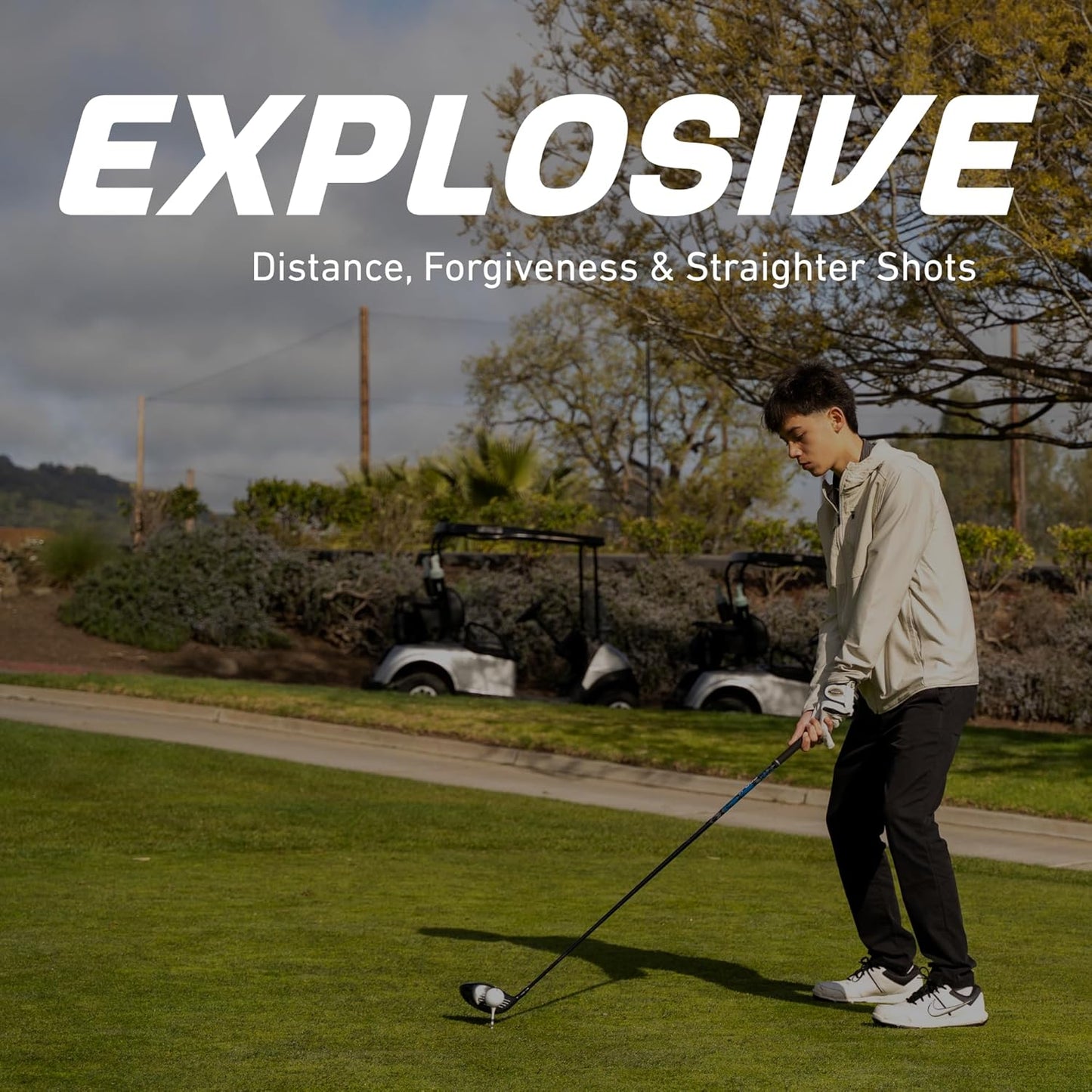 19 Piece Men's Complete Golf Club Package Set with Titanium Driver, #3 Fairway Wood, 3-4-5 Hybrids, 6-SW Irons, Putter, Stand Bag, 5 H/C's - Choose Options!