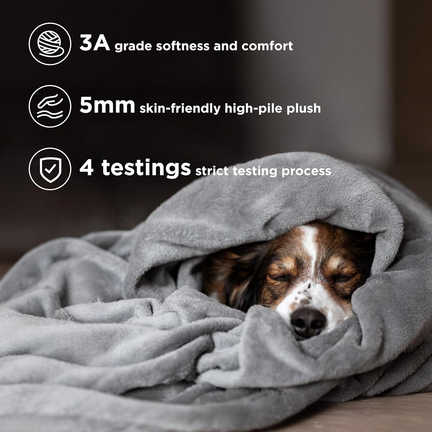 Bedsure Fleece Bed Blankets Full Size Grey - Soft Lightweight Plush Fuzzy Cozy Luxury Blanket Microfiber, 84x90 inches