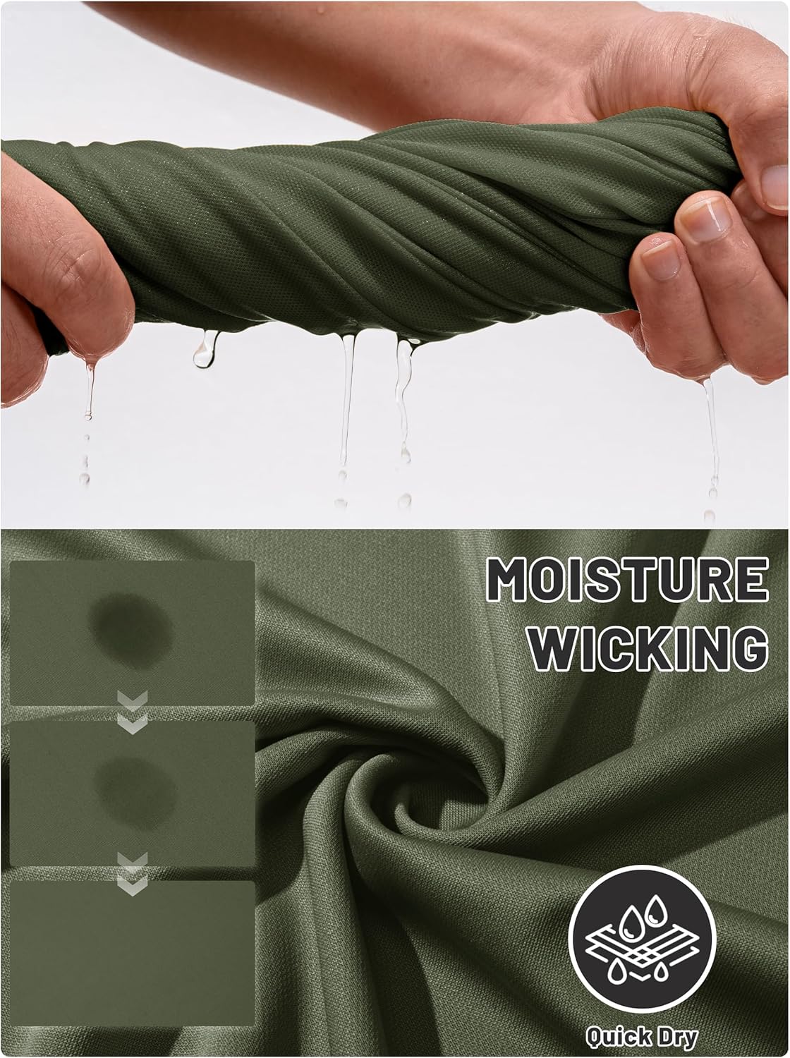 TACVASEN Mens Golf Shirt Dry Fit Mens Polo Shirts Short Sleeve Performance Golf Polos for Men with Collar Work Shirts