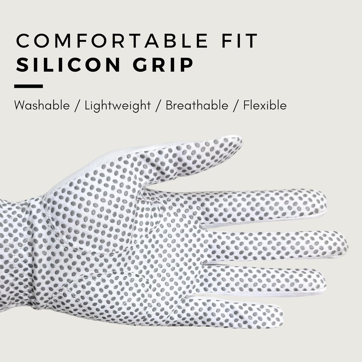 Left Hand Golf Gloves Women 2 Pack Girl Ladies Sports Silicon Non-Slip Extra Grip All Weather Season Tennis