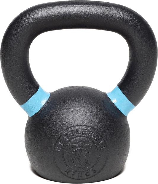 Kettlebell Kings Powder Coated Kettlebell Weights - 9-97 lb Strength Training Kettlebells for Men and Women - Hand Weights Workout Gym Equipment - Weights Set for Home Gym- New