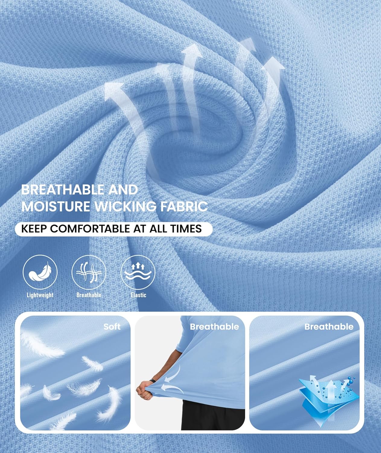 ZITY Mens 2 Pack Polo Shirts Short Sleeve Performance Sports Golf Shirt for Men Tactical Shirt