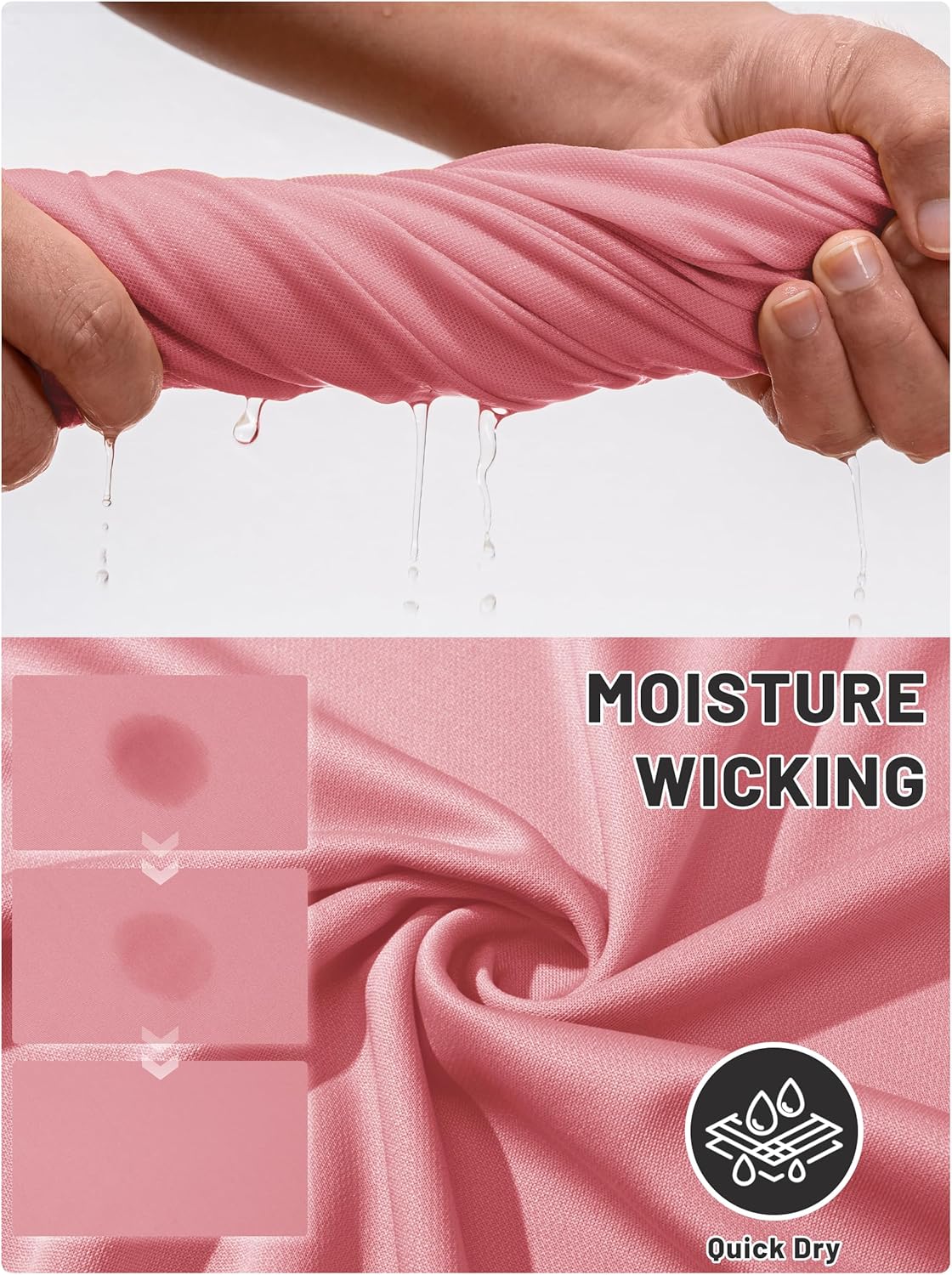 TACVASEN Mens Golf Shirt Dry Fit Mens Polo Shirts Short Sleeve Performance Golf Polos for Men with Collar Work Shirts