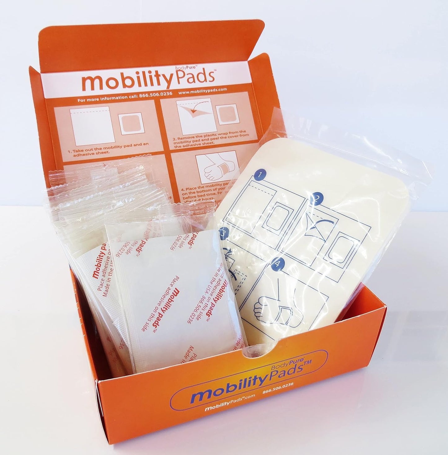 | Mobility Circulation Foot Patches | Made with Lavender, White Tourmaline, Capsaicin | Adhesive Patch Increased Sensation | Relief Pads for Soreness & Pain | Blood Circulation Pads | White