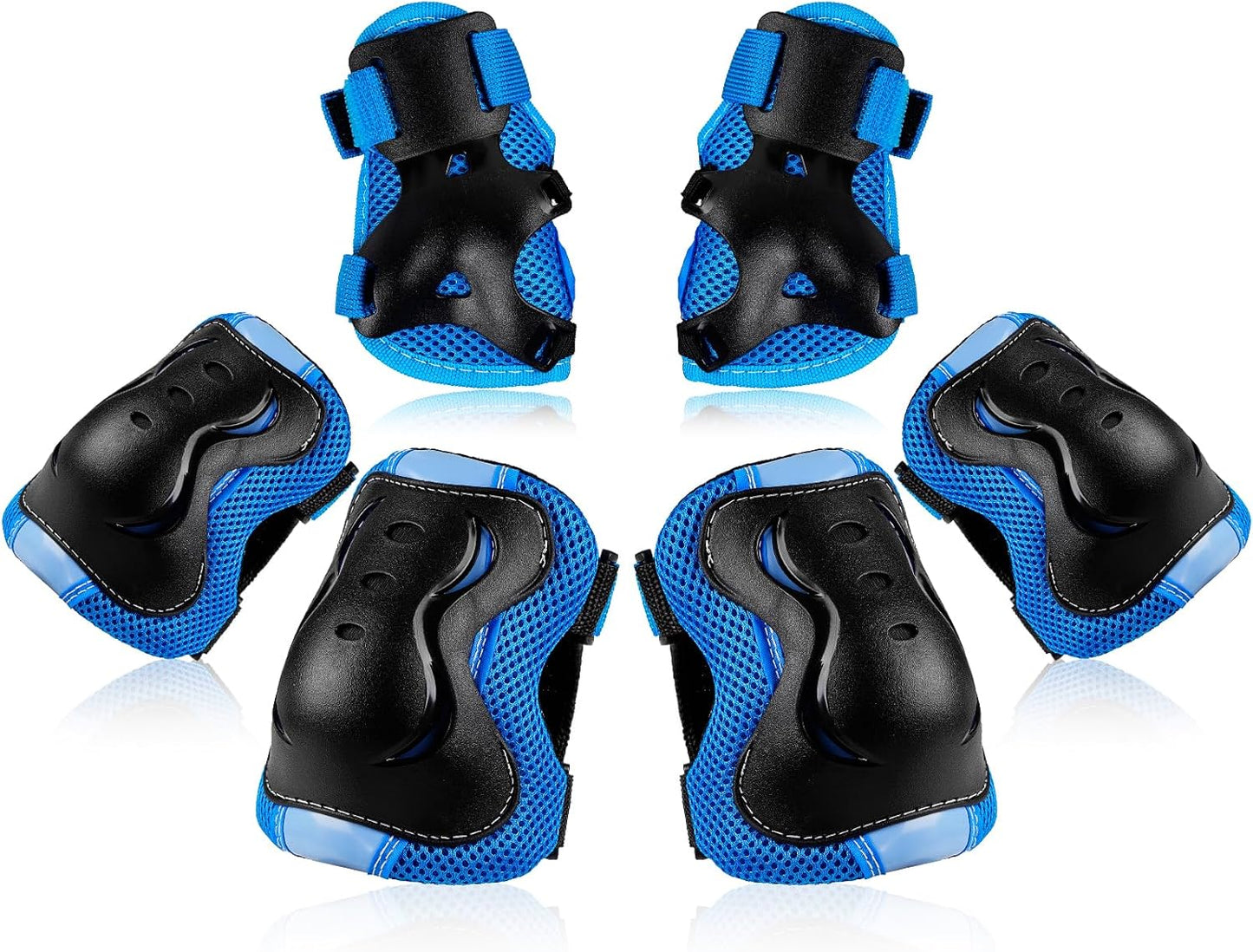 BOSONER Kids/Youth Knee Pad Elbow Pads Guards Protective Gear Set for Roller Skates Cycling BMX Bike Skateboard Inline Skatings Scooter Riding Sports