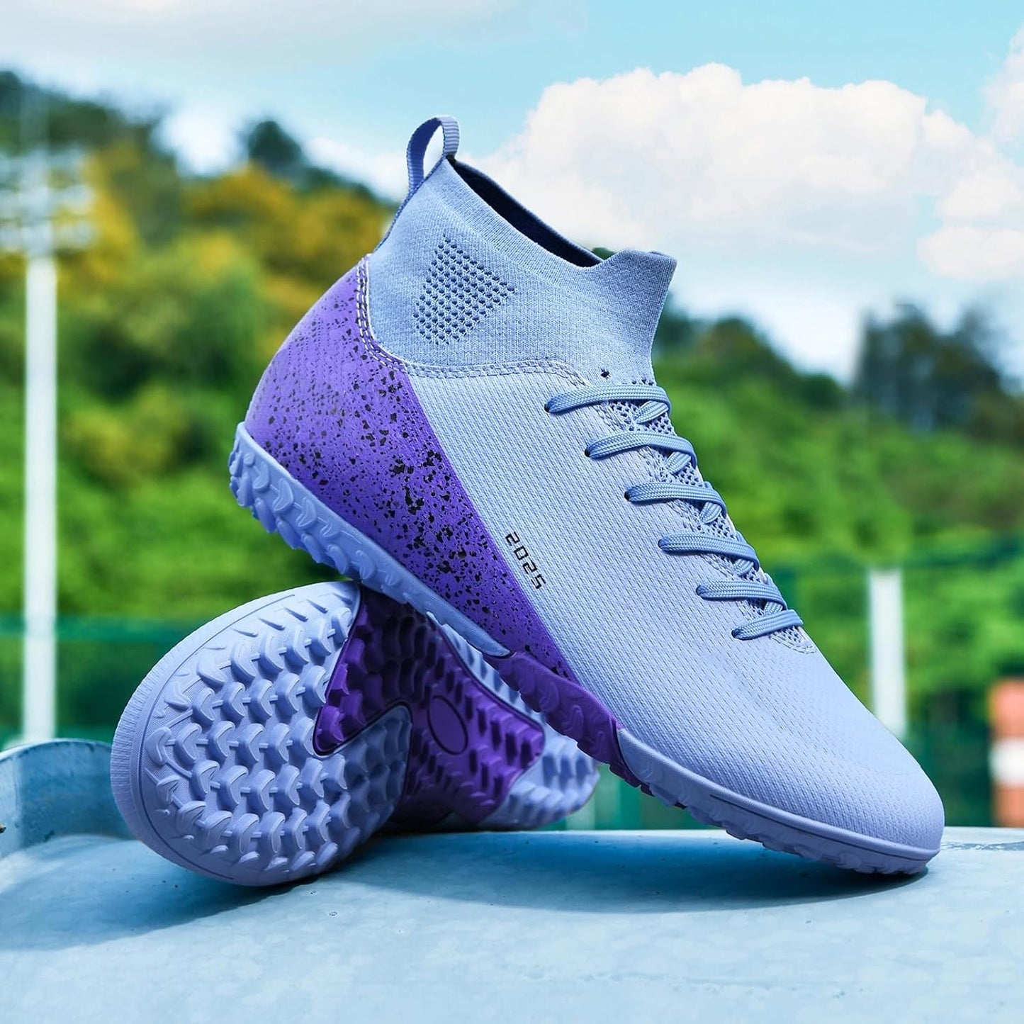 Soccer Cleats for Mens Womens Indoor Soccer Shoes Unisex Baseball Turf Shoes Youth Rugby Shoes Adult AG FG TF Football Boots Wide Training Sneaker