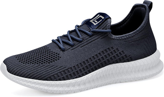 LCGJR Men's Running Shoes Ultra Lightweight Breathable Comfortable Walking Shoes Casual Fashion Sneakers Mesh Workout Shoes