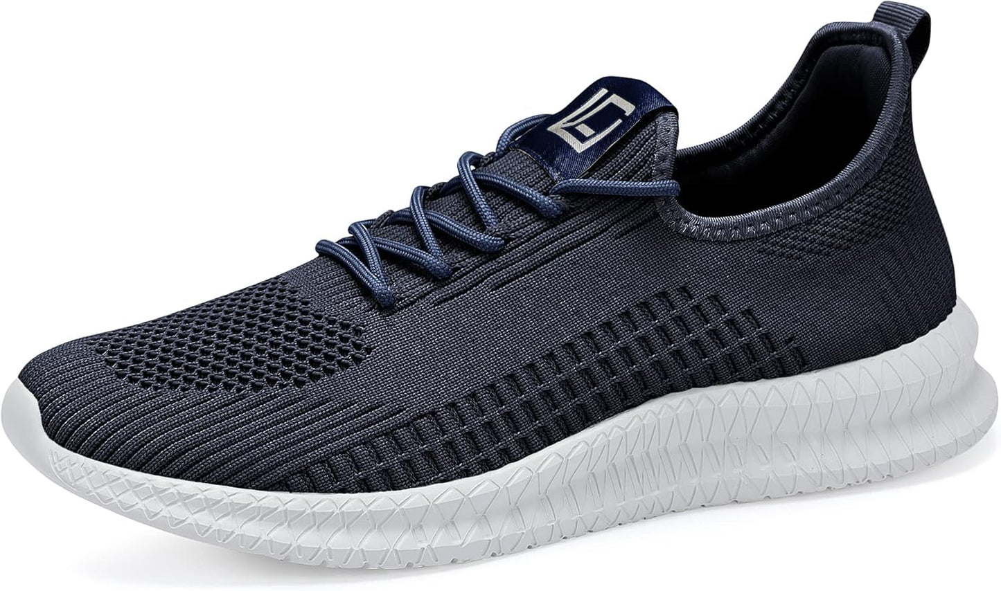 LCGJR Men's Running Shoes Ultra Lightweight Breathable Comfortable Walking Shoes Casual Fashion Sneakers Mesh Workout Shoes