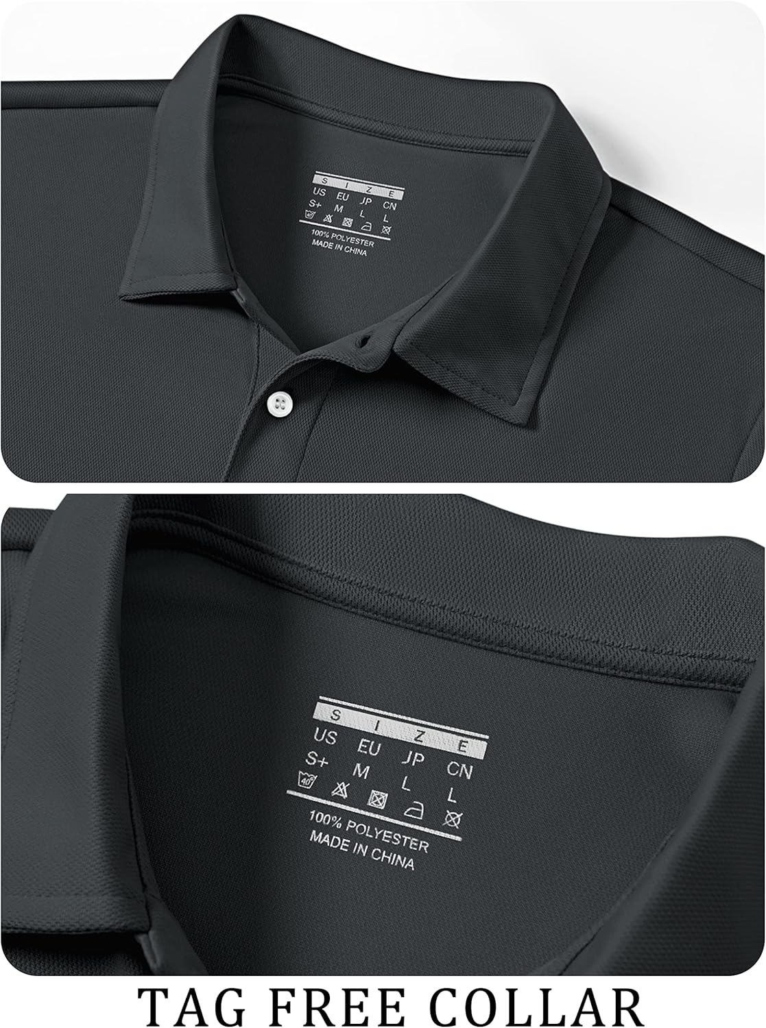 TACVASEN Mens Golf Shirt Dry Fit Mens Polo Shirts Short Sleeve Performance Golf Polos for Men with Collar Work Shirts