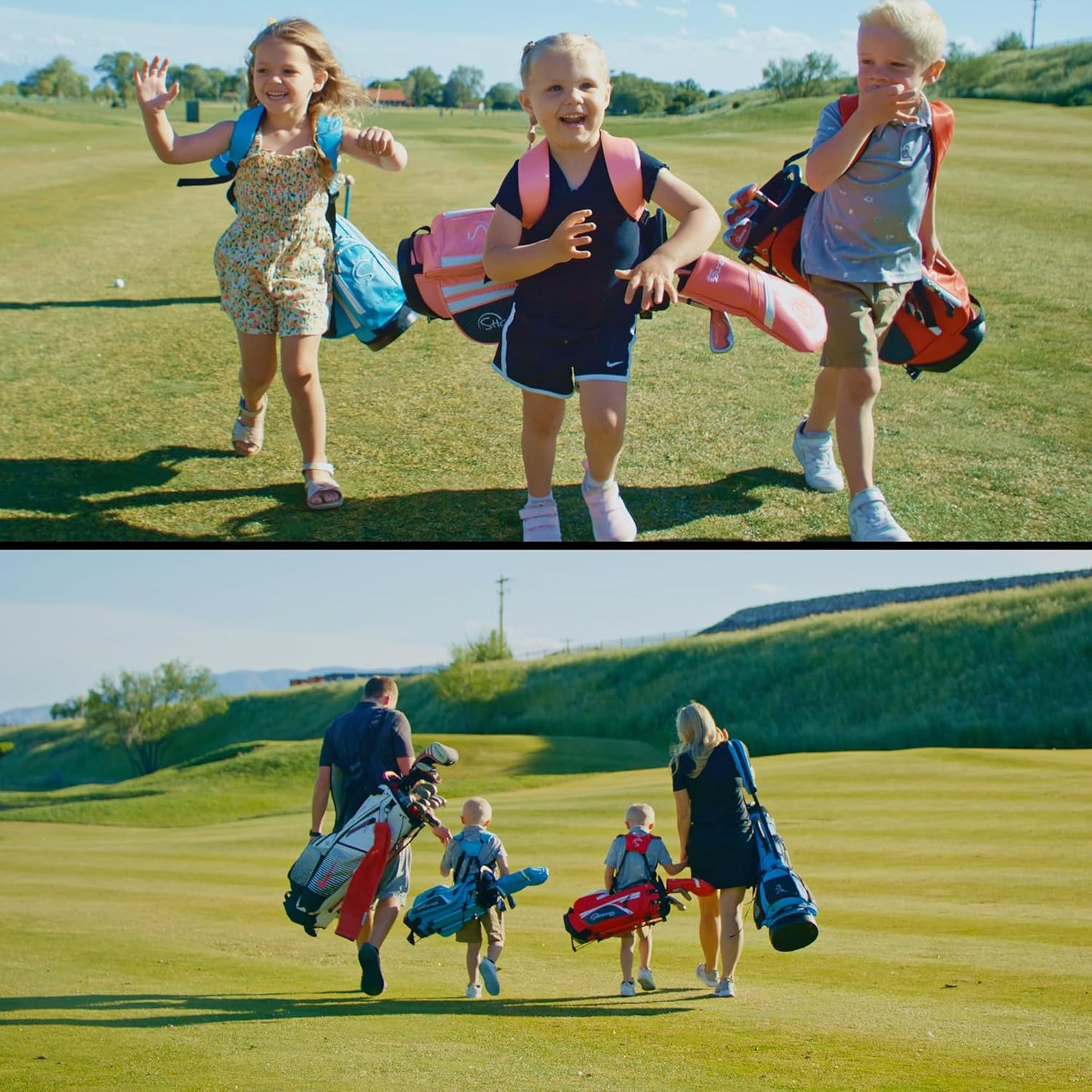 Kids Golf Club Set | Perfect for Toddler Golfers and Kids 34"-51" Tall | EasyCarry Stand Bag | Driver, 7-Iron, Putter, Headcover, and Rain Cover