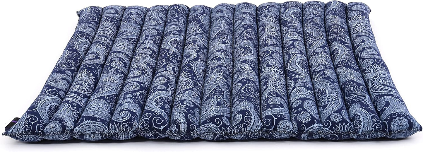 Leewadee Zabuton Seating Cushion – Square Floor Seat for Meditation Exercises, Light Yoga Mat Filled with Kapok