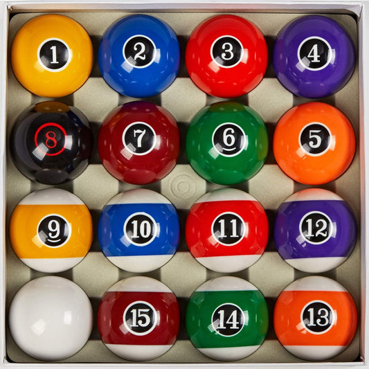 Collapsar Deluxe 2-1/4" Billiard Pool Balls Marble-Swirl Style Billiards Ball Complete 16 Ball Set (Several Style Available)