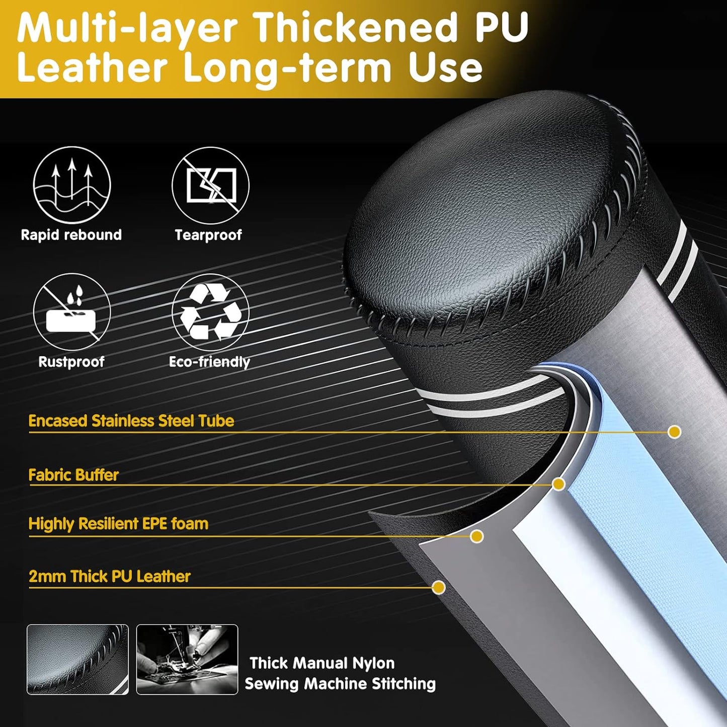 GIKPAL Freestanding Punching Bag with Boxing Gloves, Heavy Boxing Bag with Stand for Adult, Kickboxing Bag for MMA Martial Arts Boxing Traning