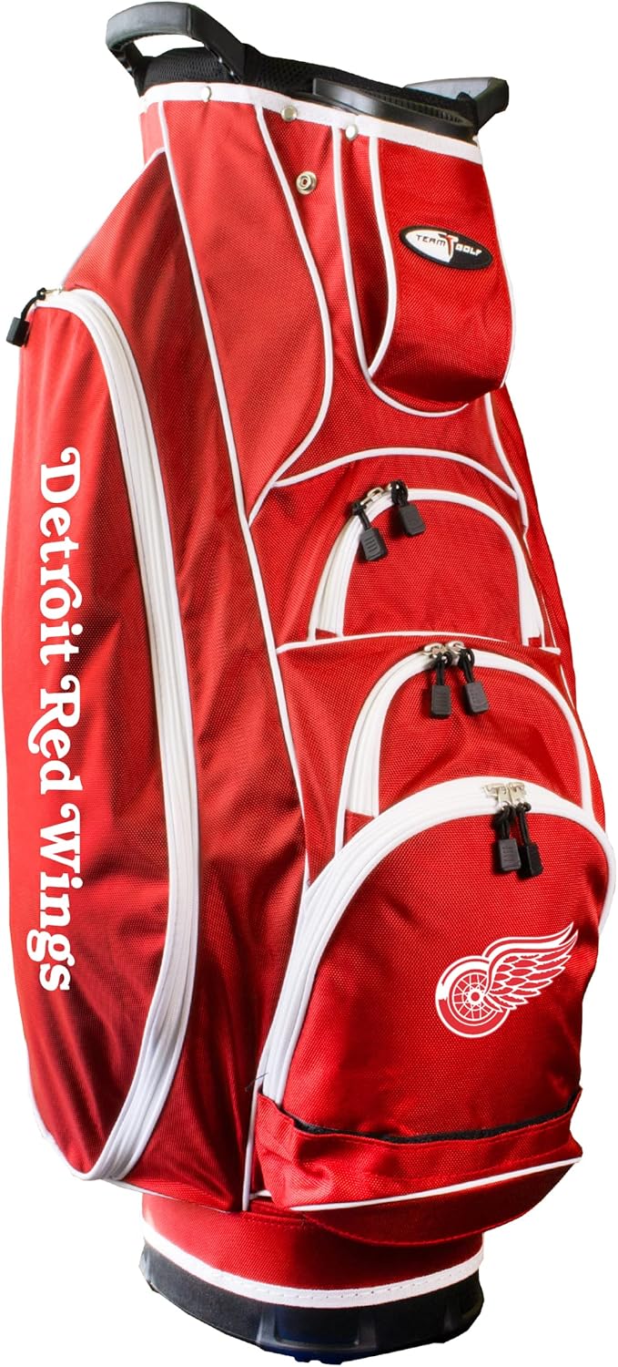 Lightweight, 10-Way Club Divider, Spring Action Stand, Insulated Cooler Pocket, Hook-and-Loop Fastener Glove and Umbrella Holder & Lift Assist Handles