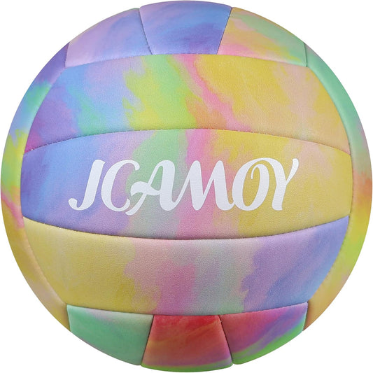 Volleyball Size 5 - Premium PU Leather, Ultra-Durable Soft to The Touch for Youth, Adults, Ideal for Indoor, Outdoor, Beach Sports Training