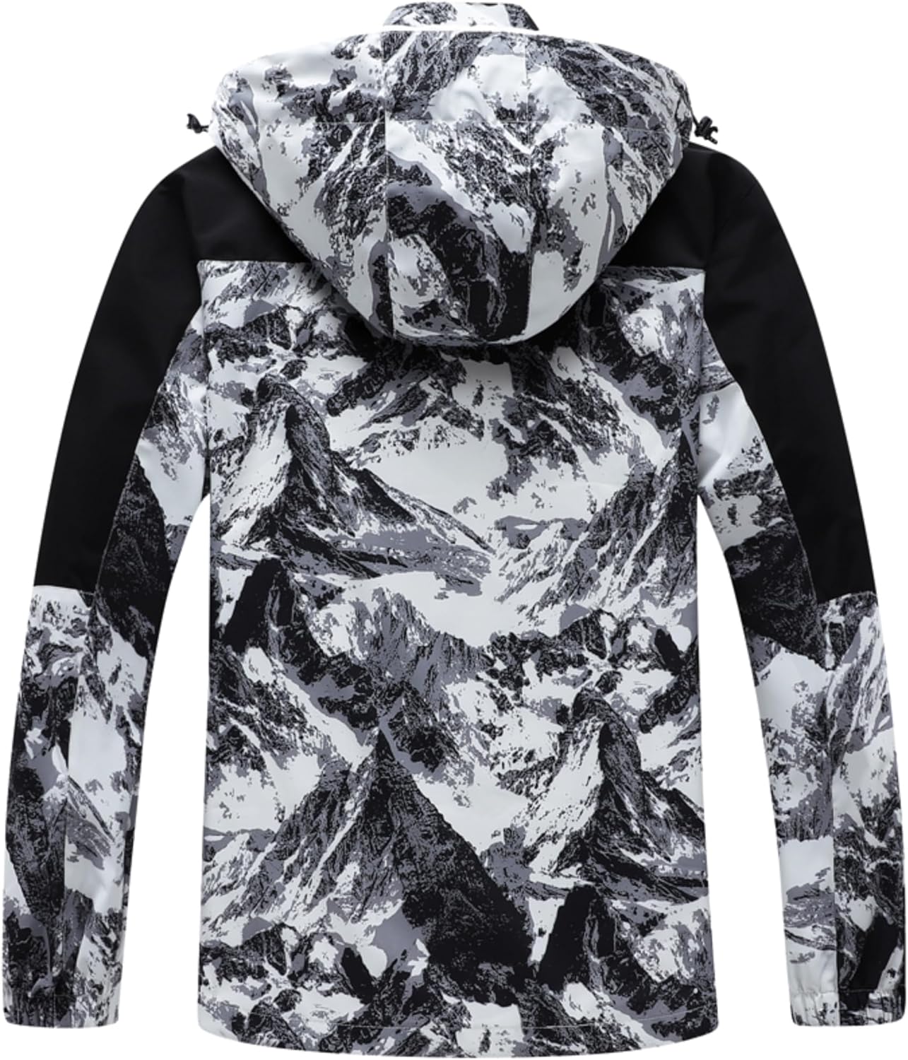 GIISAM Rain Jacket for Men, Mens Waterproof Raincoat Lightweight Rain Jackets Outdoor Rain Coat Windbreaker with Hood