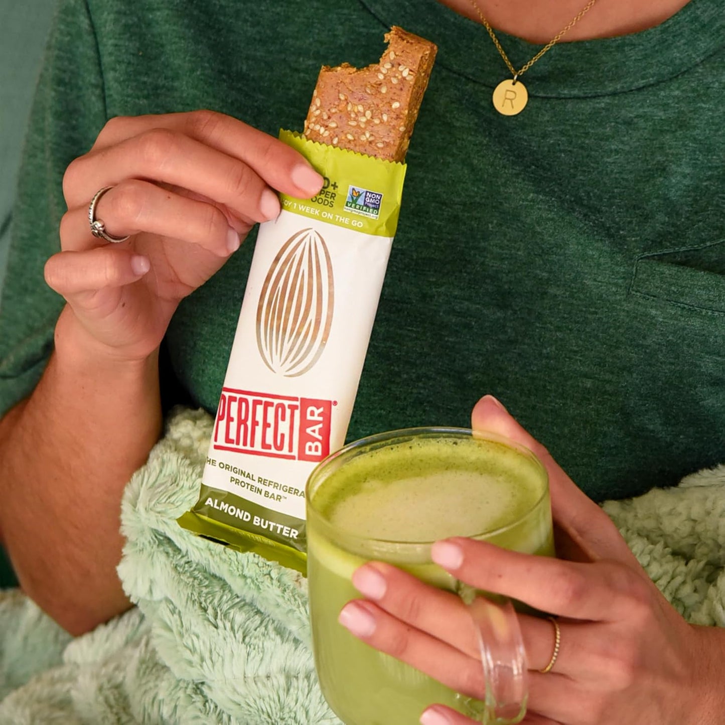 Perfect Bar Original Refrigerated Protein Bar, Almond Butter, 2.5 Ounce Bar, 8 Count (Pack of 3)