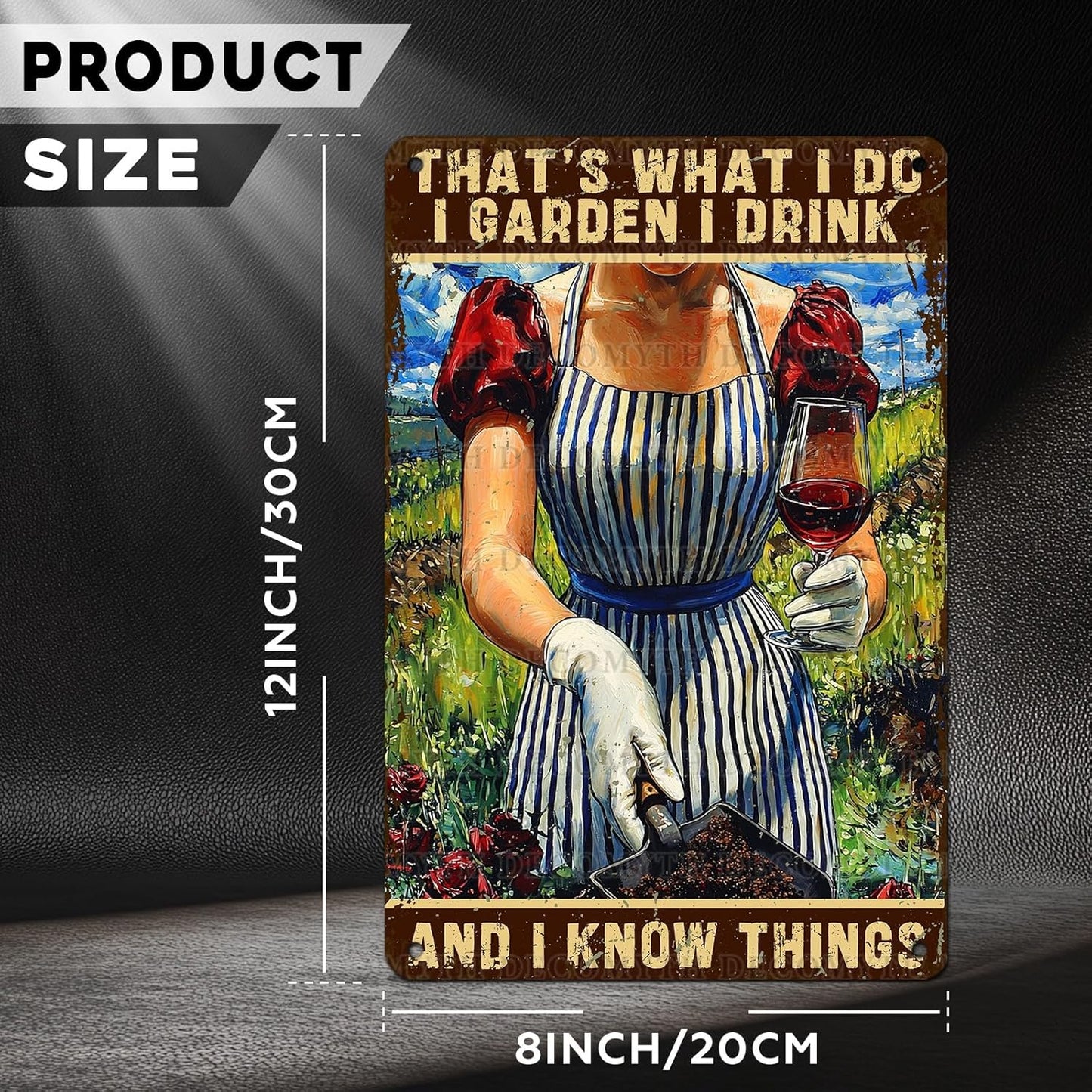 Gardening Decor That's What I Do I Garden Vintage Metal Sign for Home Yard Garden Backyard Garage Man Cave Shed Office Craft Room 12 * 8inch