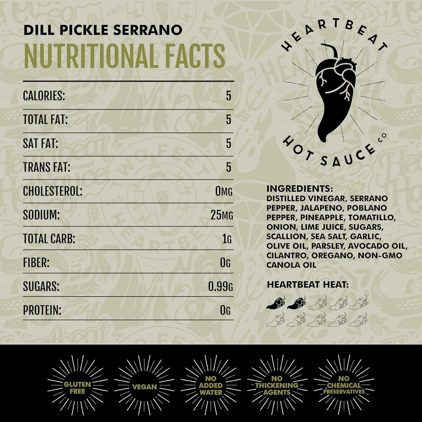 Heartbeat Hot Sauce Co. | Dill Pickle, 6 oz.