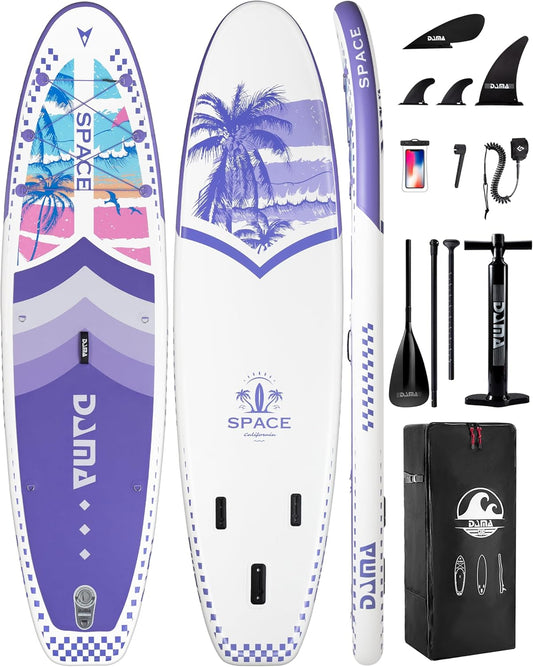 DAMA 11'*34"*6" Inflatable Paddle Board, Paddle Boards for Adults,Sup,Lightweight and Durable, Easy to Inflate, Versatile in Style, Fully Functional, Equipped w/High Grade Accessories.