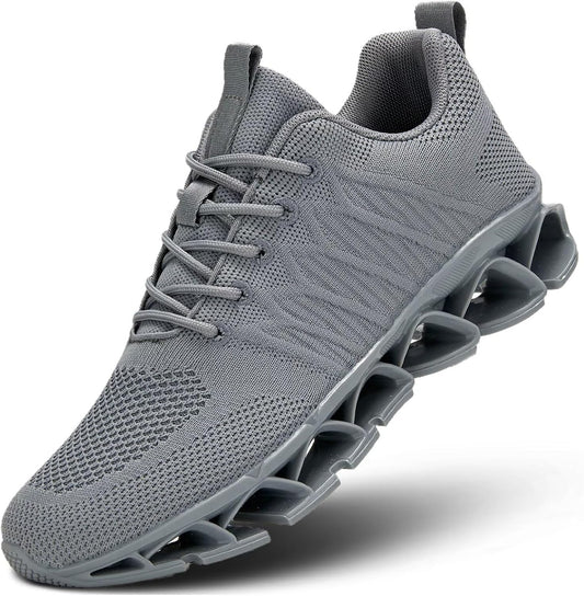 Men's Slip on Walking Running Shoes Blade Tennis Casual Fashion Sneakers Comfort Non Slip Work Sport Athletic Trainer
