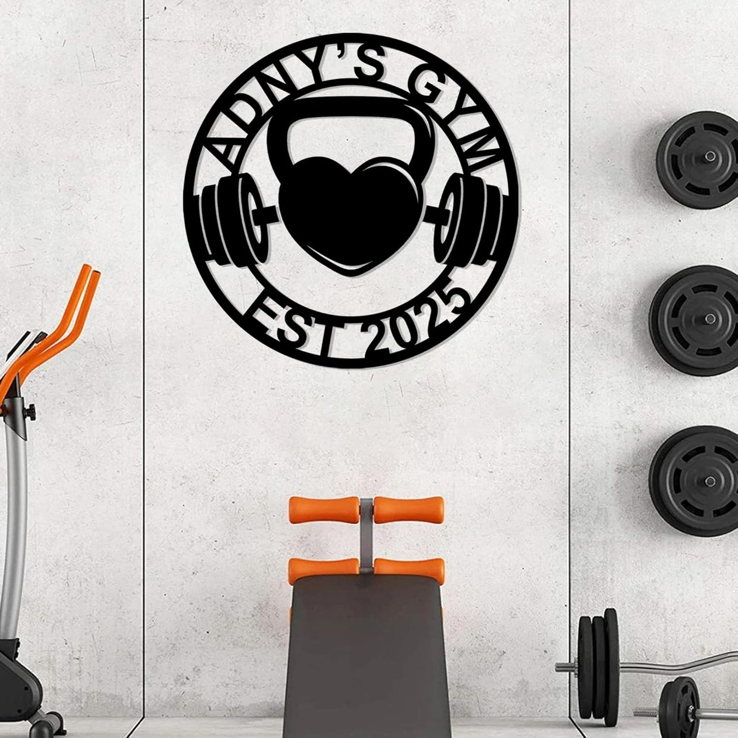 Luxury Personalized Gym Metal Sign, Custom Home Gym Sign, Home Gym Decorations, Gifts for Fitness Lovers, Workout Room Decor, Gym Signs for Home Gym, Christmas Gifts 3