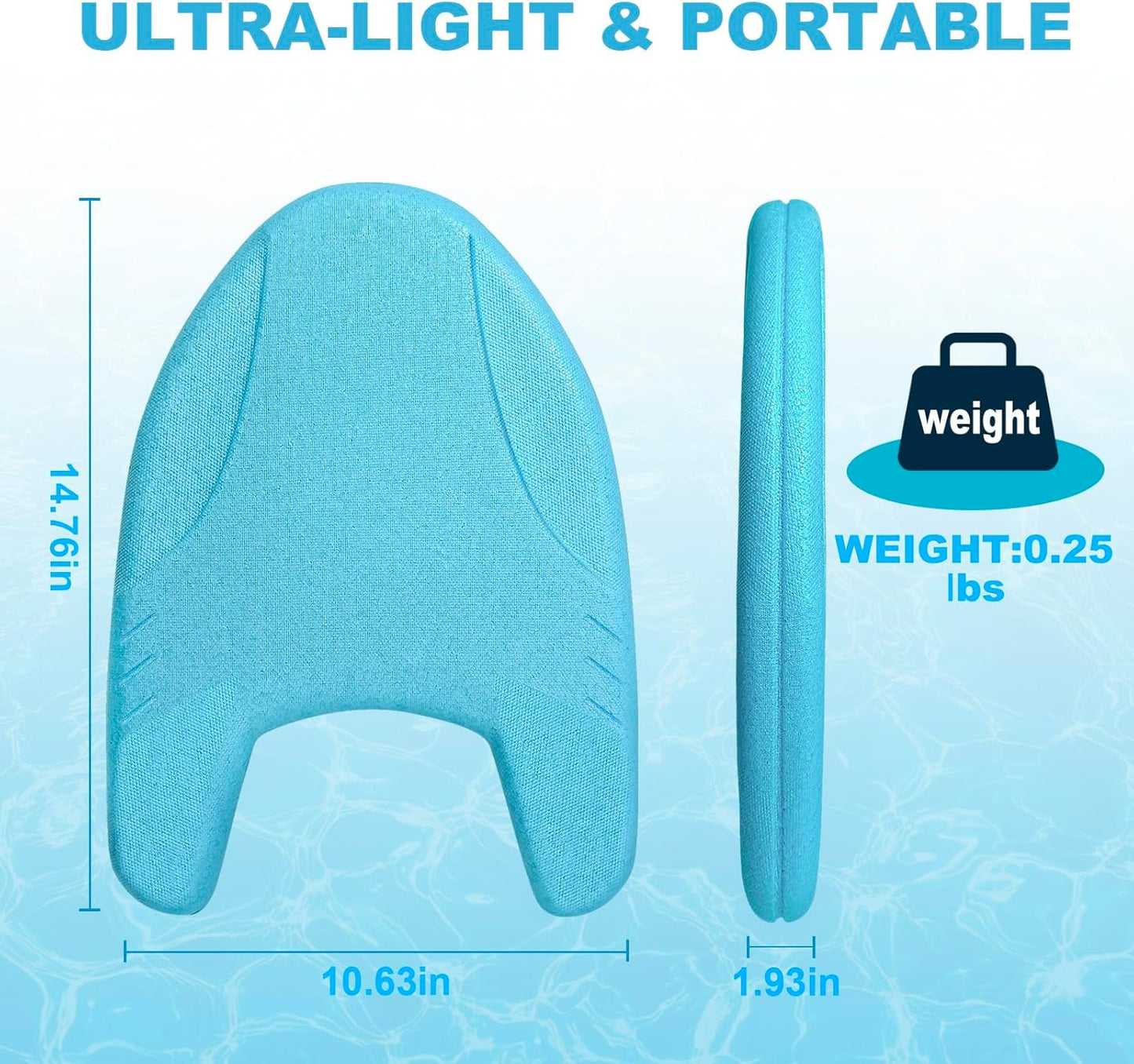 EPP Swimming Kickboard, Training Board, with Ultra-Lightweight and Great Buoyancy for Swimming Lessons, Lap Swimming, Water Aerobics