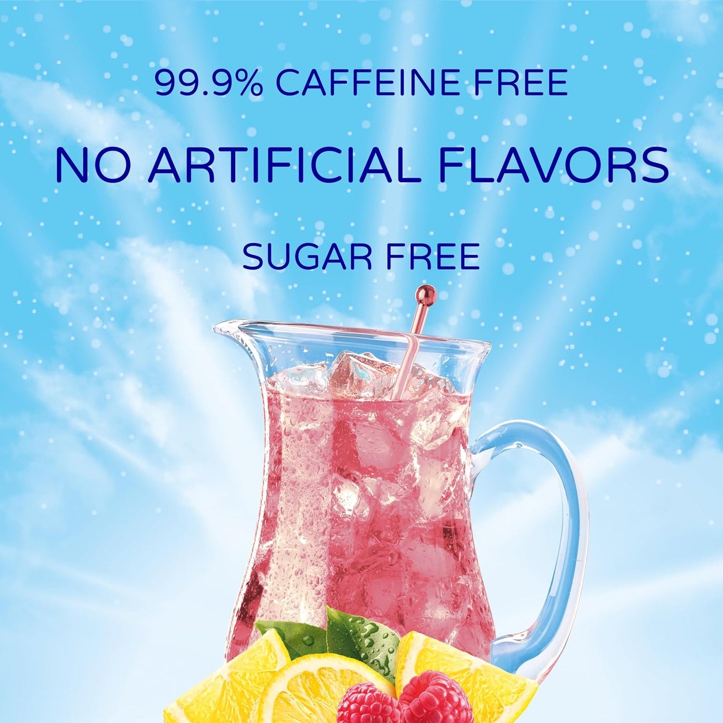 Crystal Light Raspberry Lemonade Artificially Flavored Powdered Drink Mix, 72 ct Pack, 12 Canisters of 6 Pitcher Packets