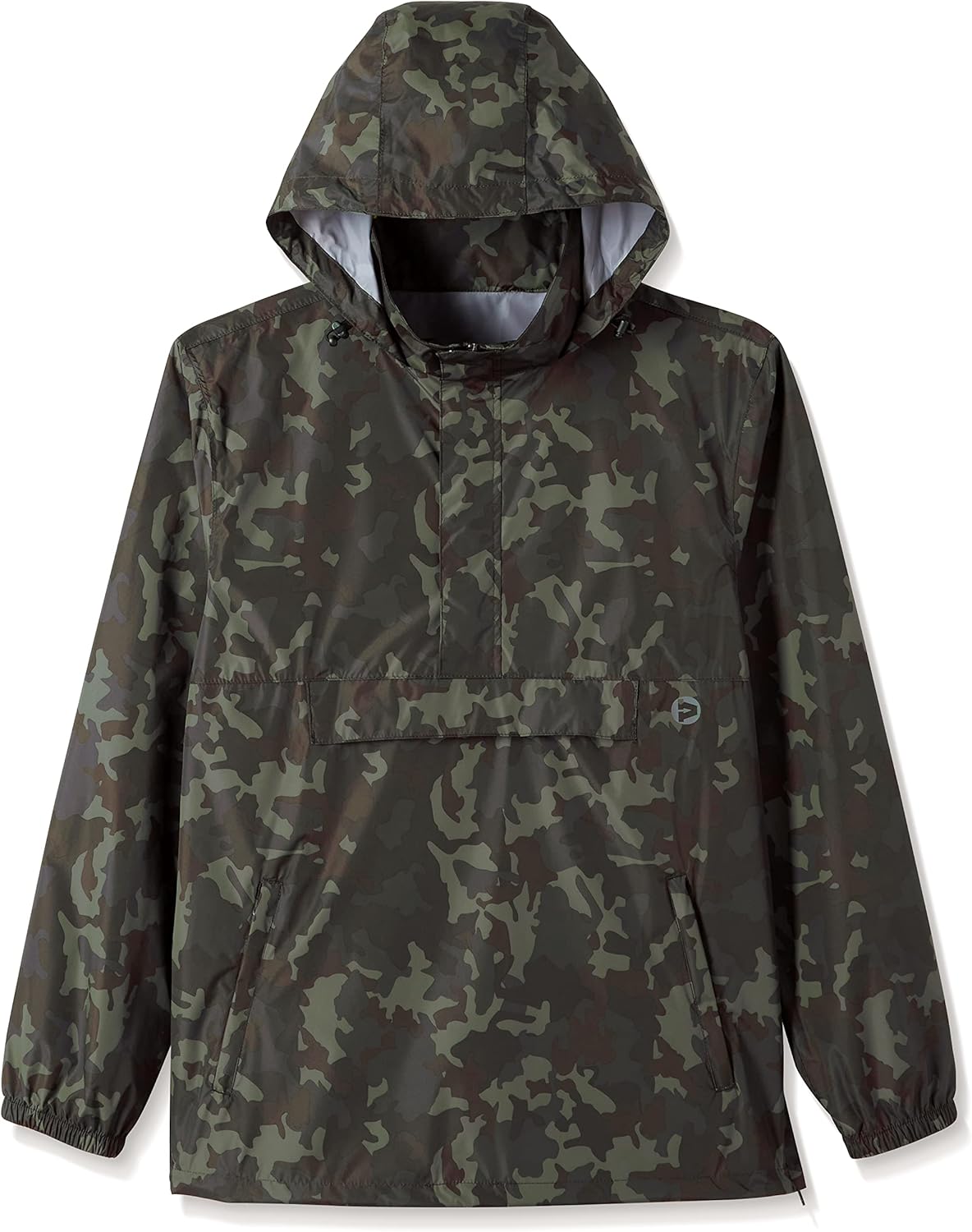 Outdoor Ventures Men's Rain Jacket Waterproof Lightweight Packable Rain Pullover for Hiking Golf Running